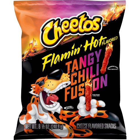 Cheetos Flamin' Hot Crunchy Tangy Chili Fusion 8.5 oz image 0