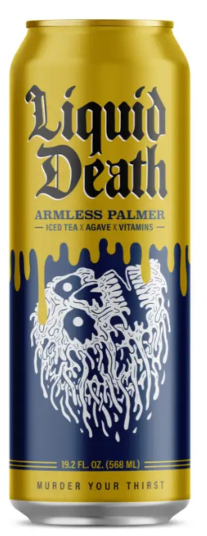 Liquid Death Iced Black Tea, Armless Palmer 19.2oz image 0