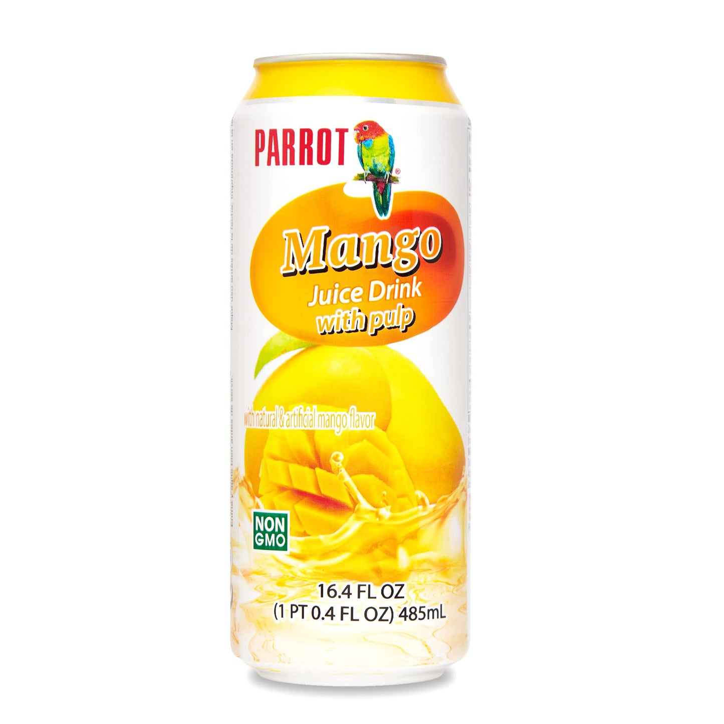 Parrot Brand Mango Juice Drink with Pulp 16.4oz image 0