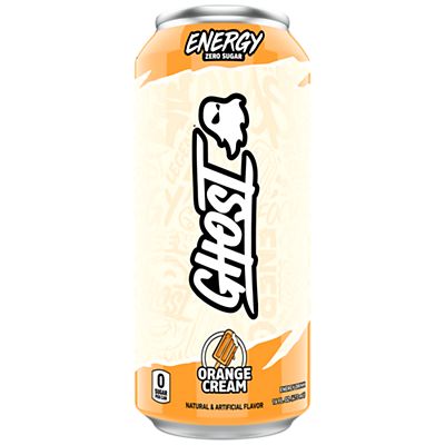 Ghost Sugar Free Energy Drink, Orange Cream 16oz image 0