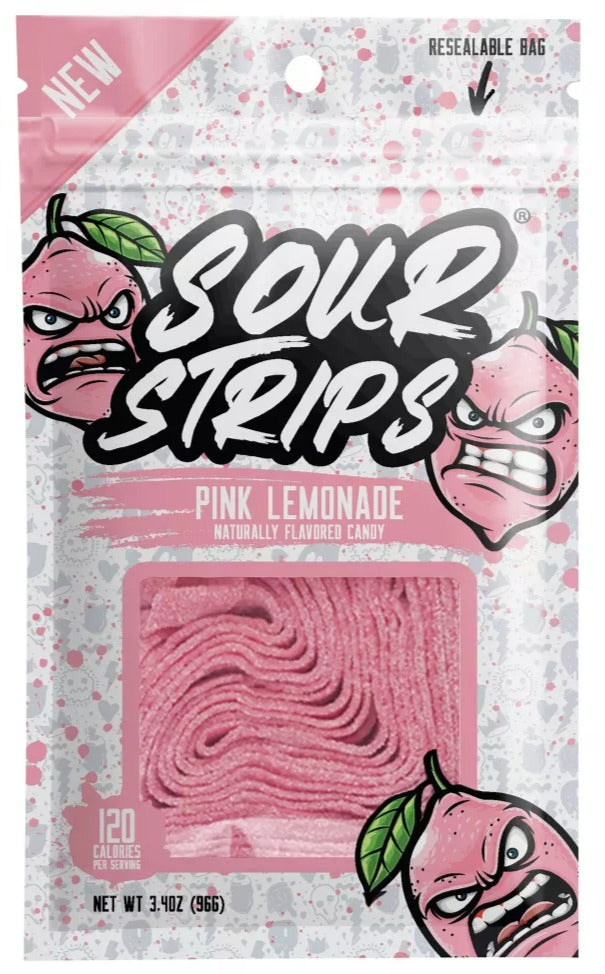 Sour Strips Pink Lemonade 3.4 oz image 0