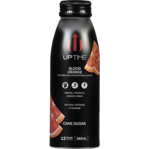 Uptime Energy Drink Blood Orange 12oz image 0