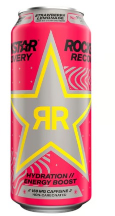 Rockstar Recovery Strawberry Lemonade Energy Drink 16oz image 0