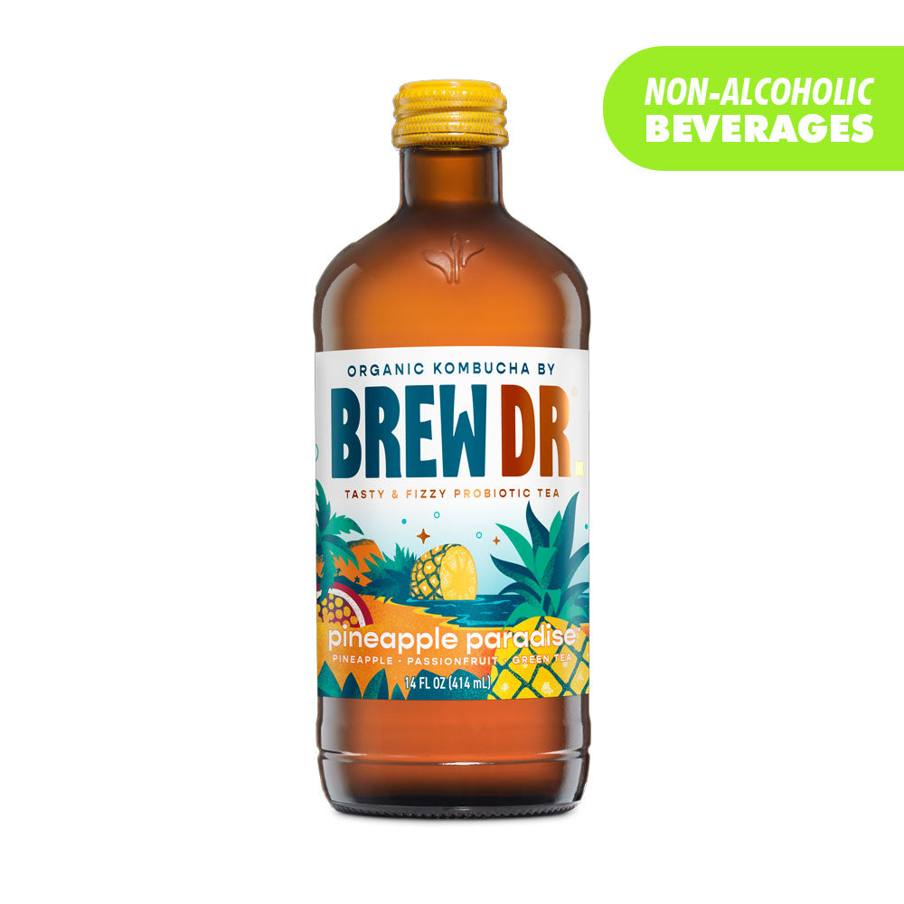 Bew Dr. Kombucha Pineapple Paradise Single Bottle 14oz