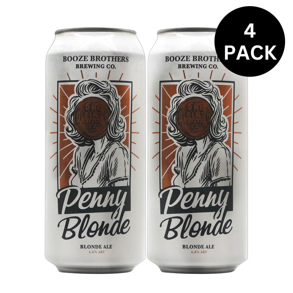 Booze Brothers Penny Blonde 4pk - 16oz Cans