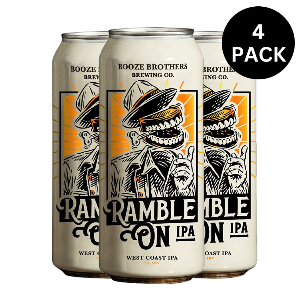 Booze Brothers Ramble On IPA 4pk - 16oz Cans