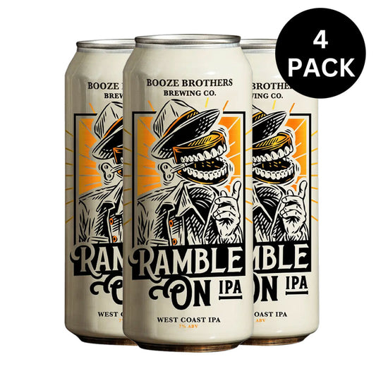 Booze Brothers Ramble On IPA 4pk - 16oz Cans