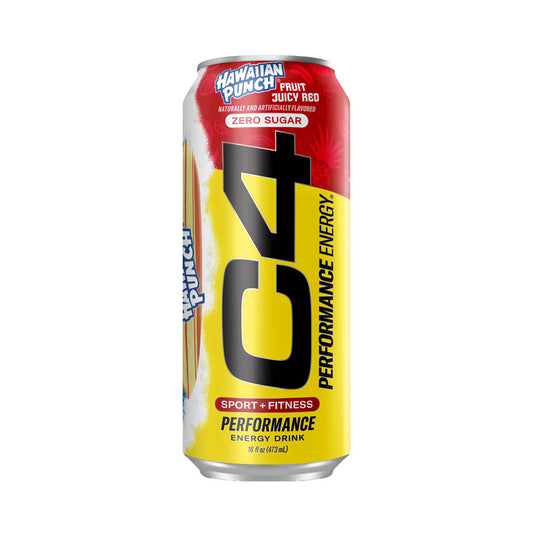 C4 Original Carbonated Zero Sugar Energy Drink, Hawaiian Punch 16oz