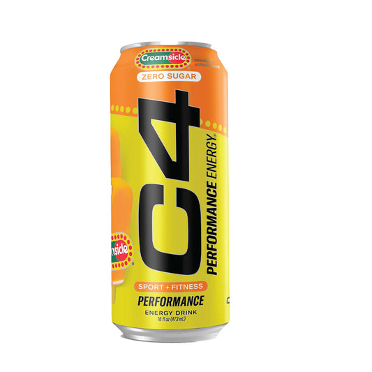 C4 Original Carbonated Zero Sugar Energy Drink, Creamsicle 16oz