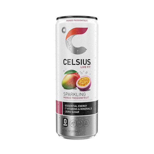 Celsius Sparkling Energy Drink Mango Passionfruit 12oz
