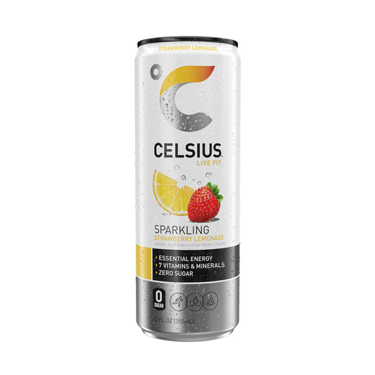 Celsius Sparkling Energy Drink Strawberry Lemonade 12oz