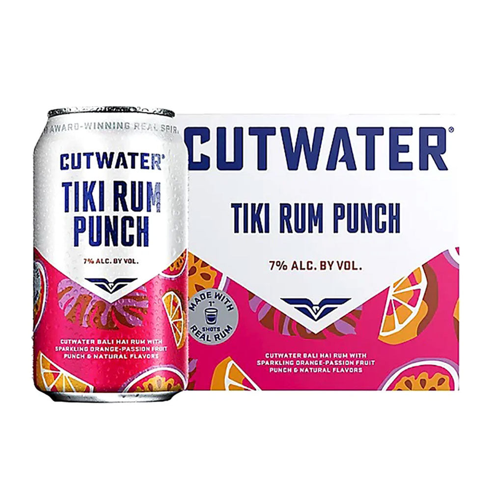 Cutwater Tiki Rum Punch 4pk - 12oz Cans