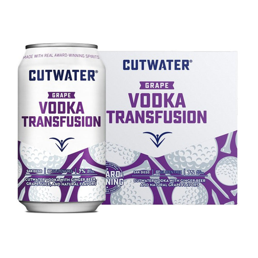 Cutwater Vodka Transfusion Grape 4pk - 12oz Cans