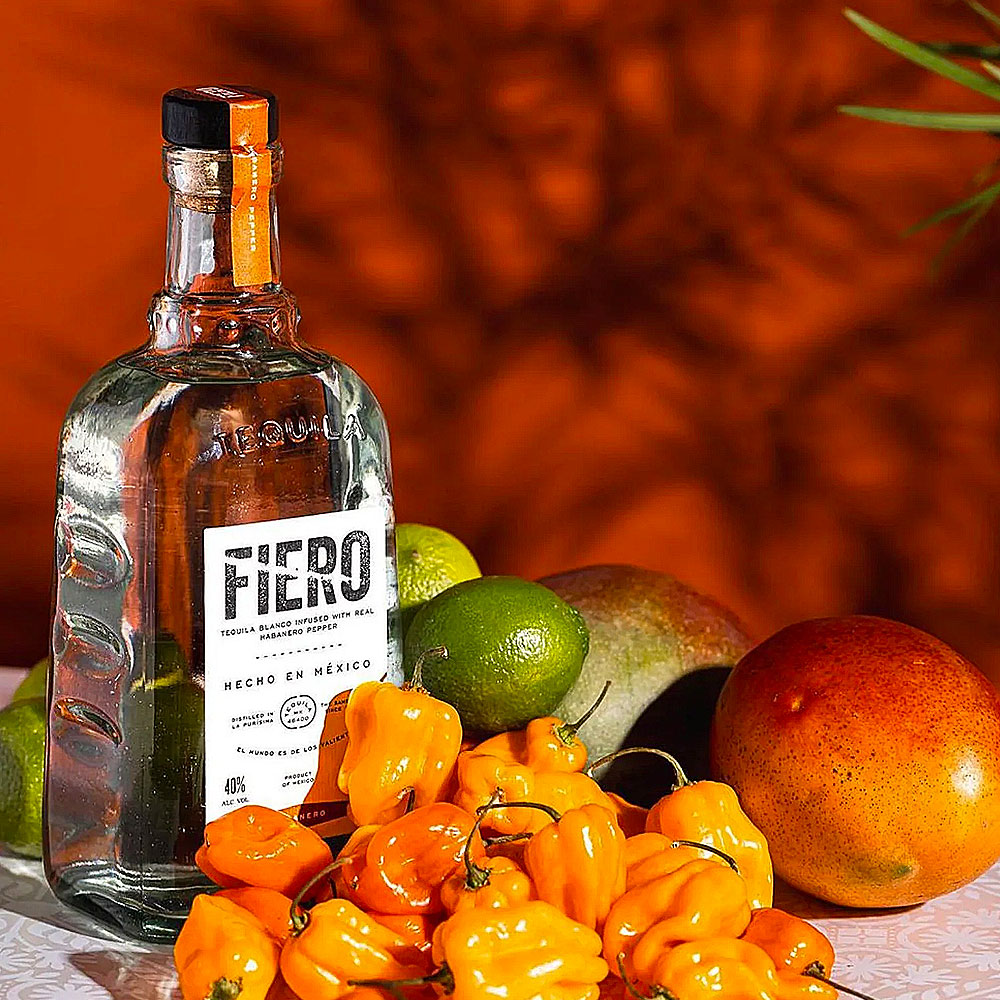 Fiero Habanero Blanco Tequila 750ml