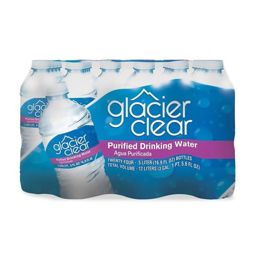 Glacier Clear Bottled Water 16.9 oz. 24 pk