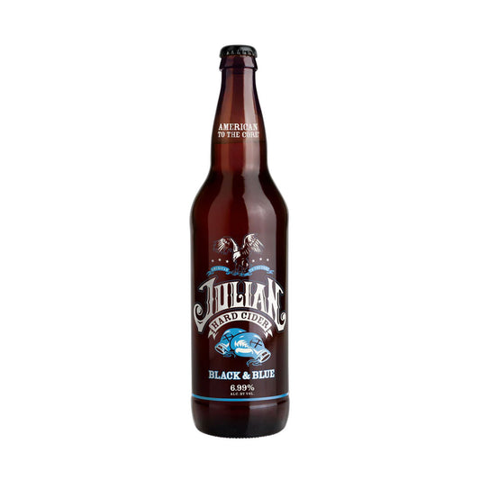 Julian Hard Cider Black & Blue Single Bottle - 22oz