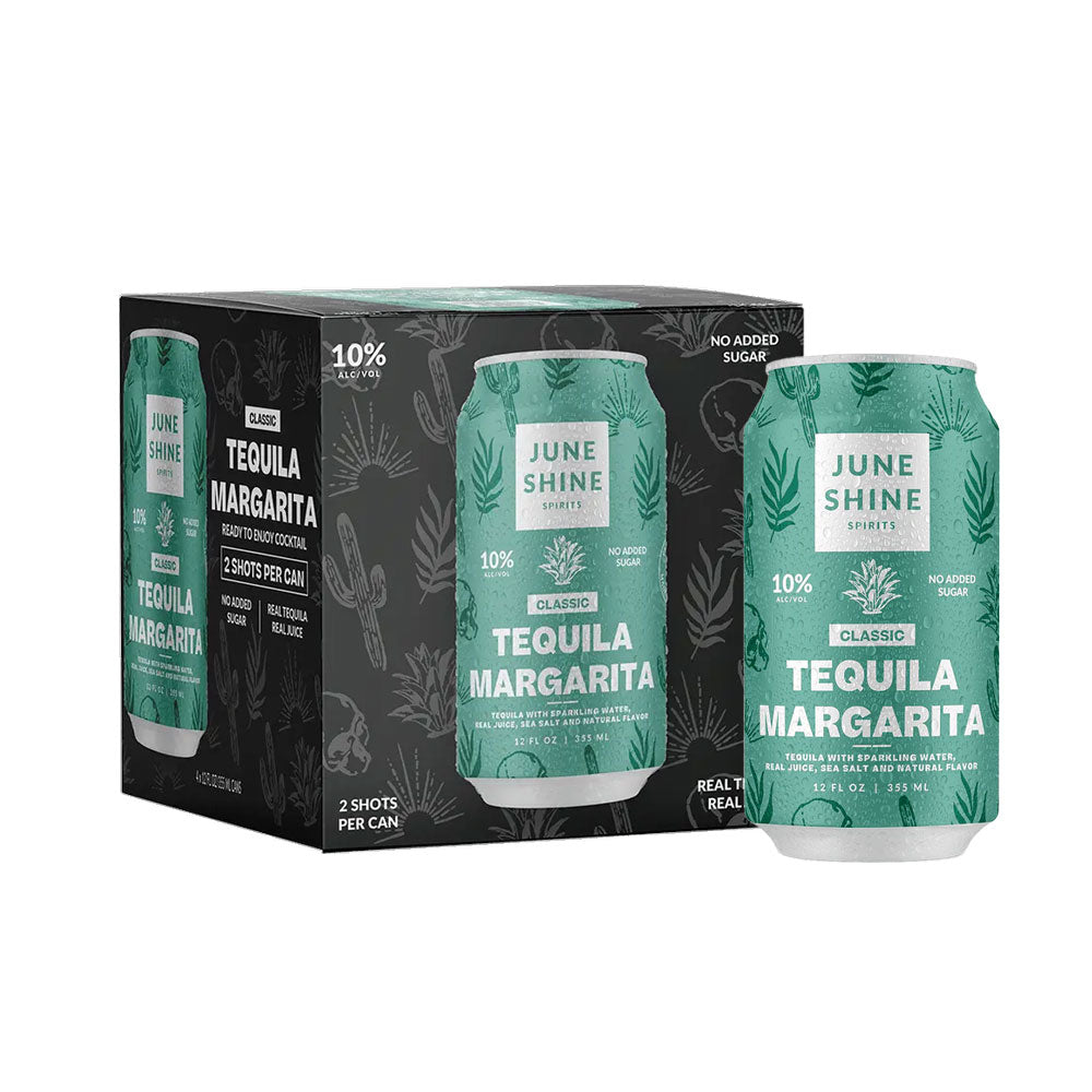 JuneShine Spirits Classic Tequila Margarita 4pk - 12oz Cans