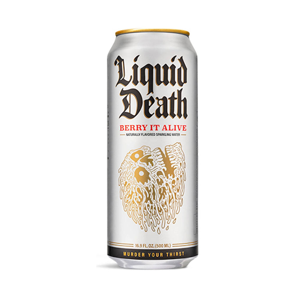Liquid Death Flavored Sparkling Water with Agave, Berry It Alive 16.9oz