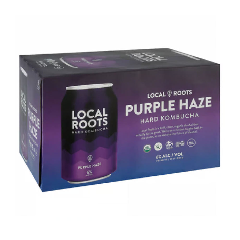 Local Roots Hard Kombucha Purple Haze 6pk - 12oz Cans