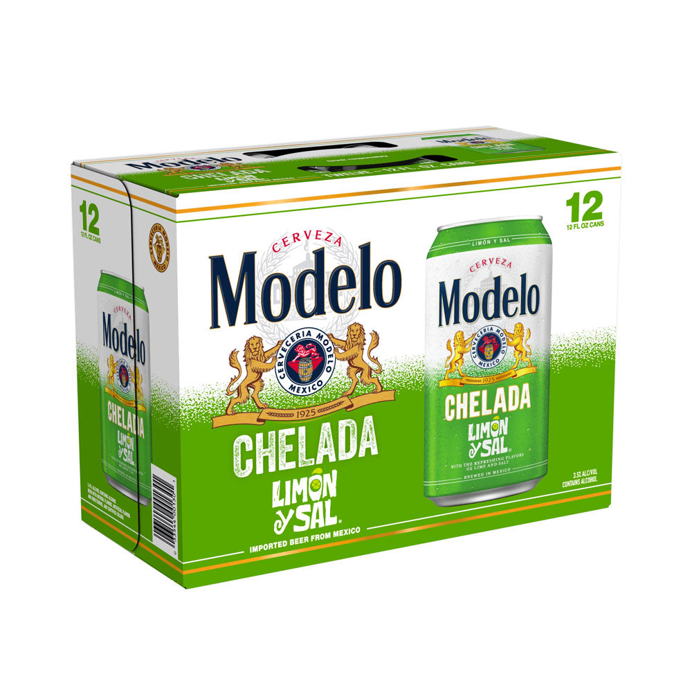 Modelo Chelada Limon y Sal Cerveza 12pk - 12oz Bottles