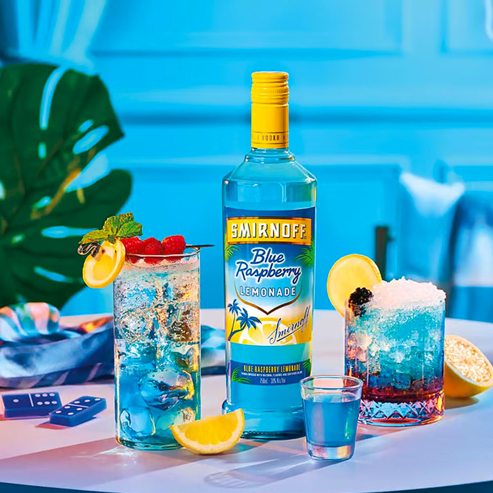 Smirnoff Blue Raspberry Lemonade Vodka 750ml