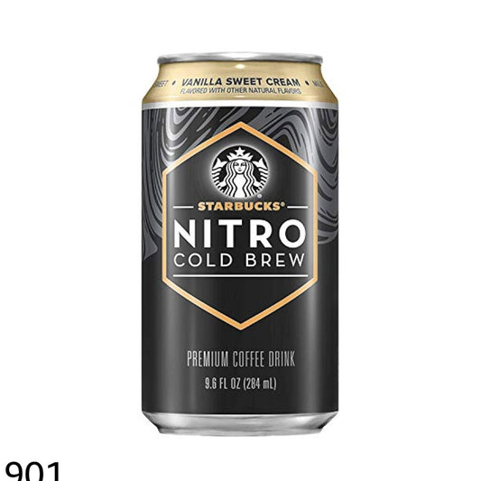 Starbucks Nitro Cold Brew Vanilla Sweet Cream Premium Coffee Drink  9.6oz