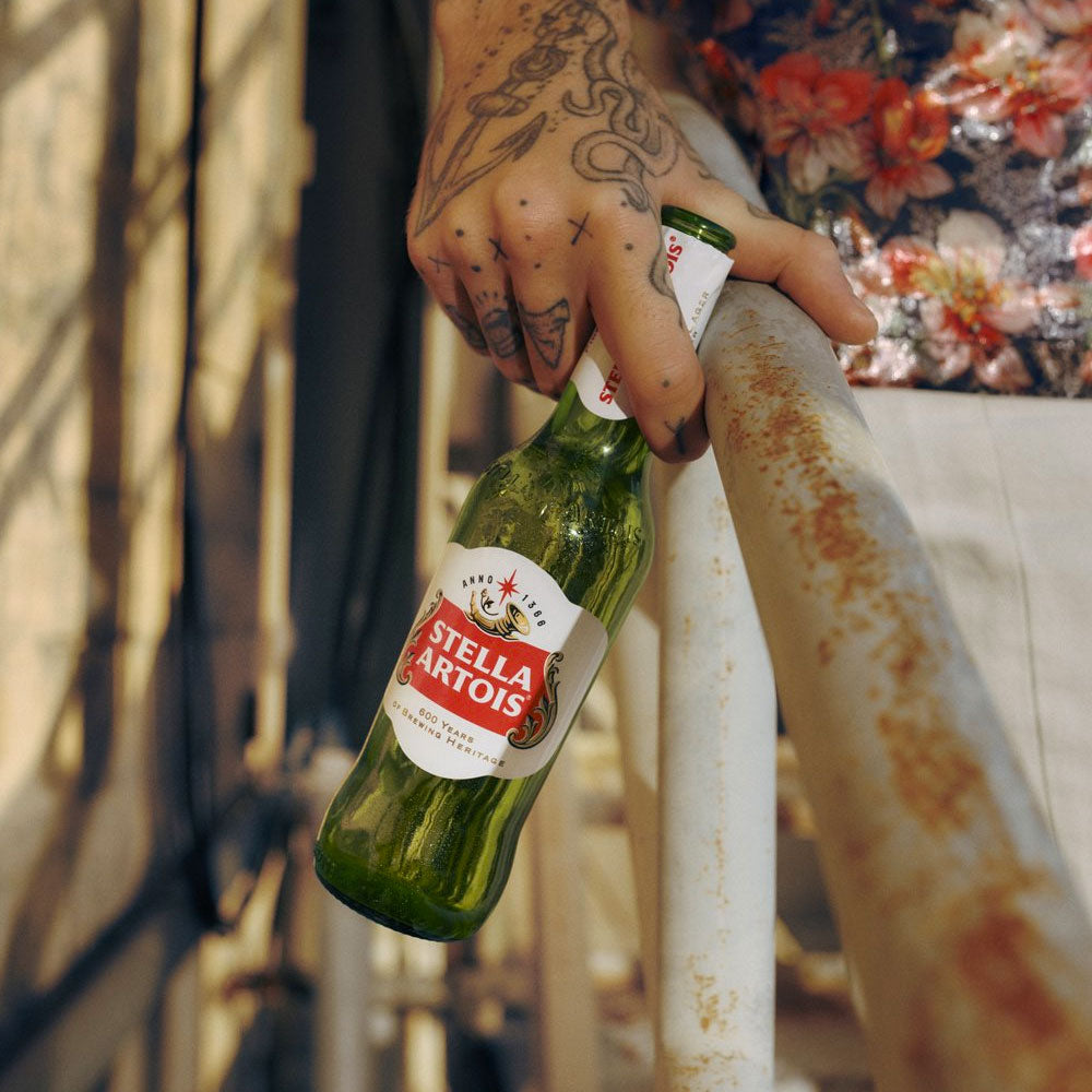 Stella Artois Belgian Lager, paquete de 12 botellas de 12 oz