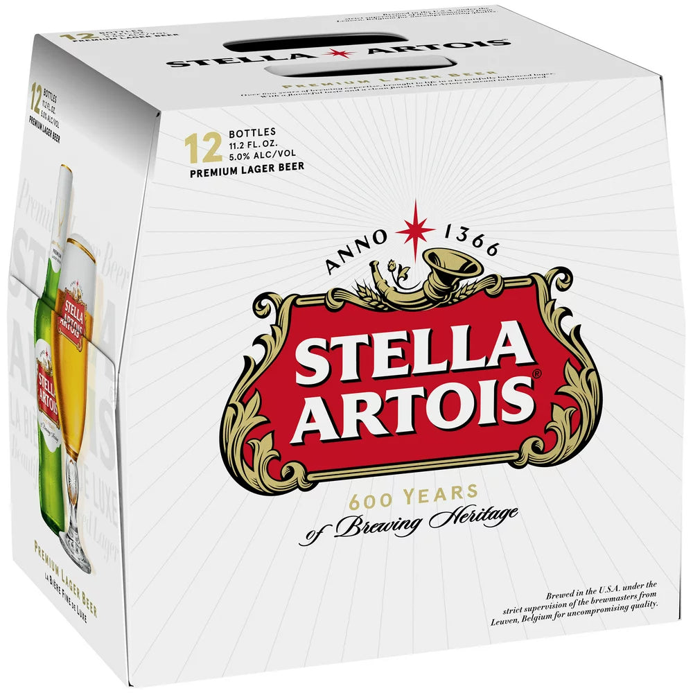 Stella Artois Belgian Lager  12pk - 12oz Bottles 
