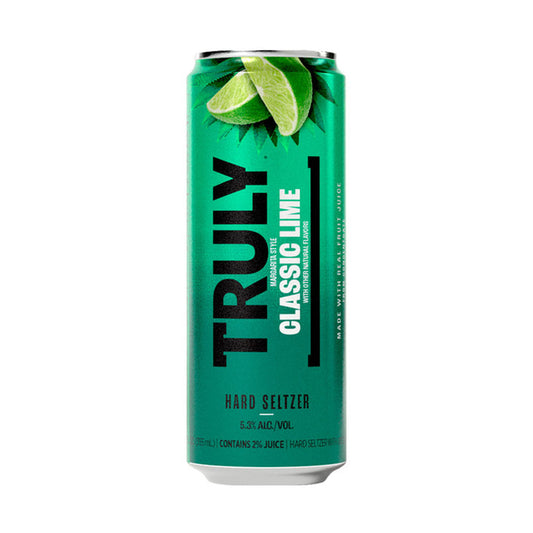 TRULY Hard Seltzer Classic Lime Margarita Style Single Can 24 oz