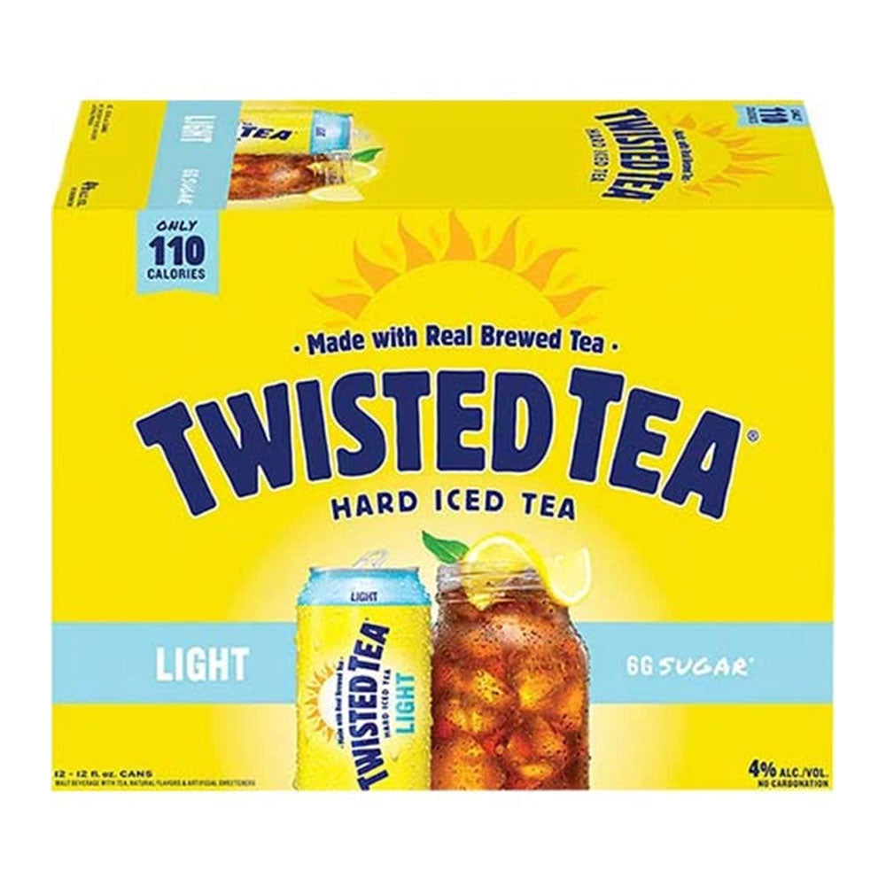 Twisted Tea Hard Iced Tea Light In Cans 12pk - 12oz