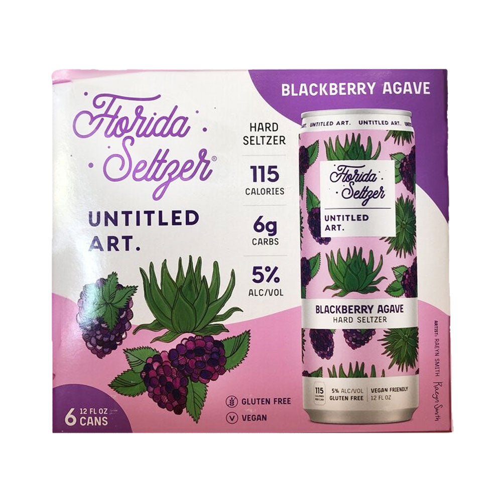 Untitled Art Florida Seltzer Blackberry Agave 6pk - 12oz Cans