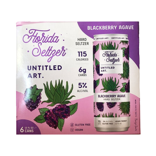 Untitled Art Florida Seltzer Blackberry Agave 6pk - 12oz Cans