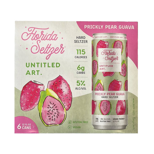 Untitled Art Florida Seltzer Prickly Pear Guava 6pk - 12oz Cans