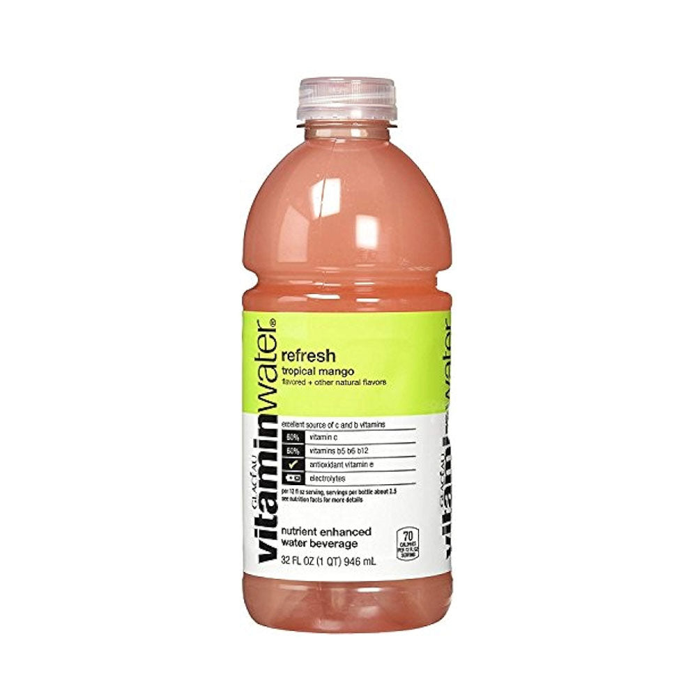 Vitamin Water Refresh Tropical Mango 32oz