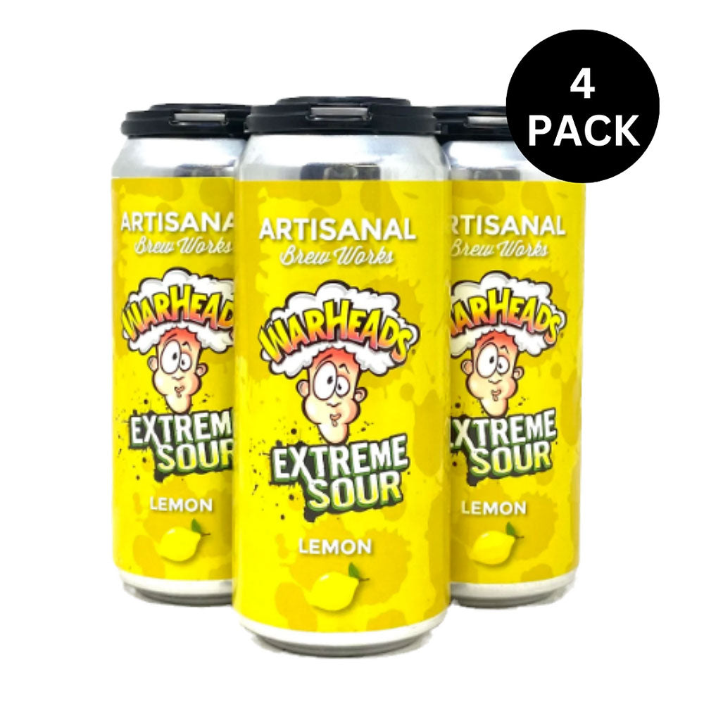 WarHeads Extreme Sour Lemon 4pk - 16oz Cans