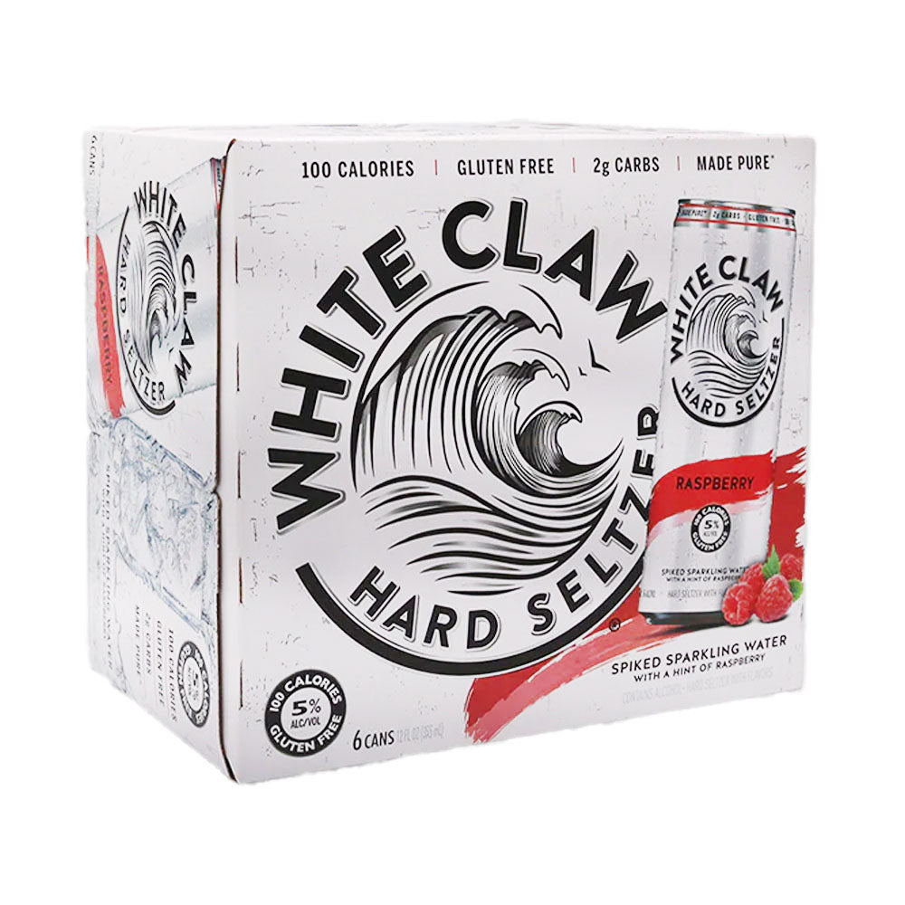 White Claw Hard Seltzer Raspberry 6pk - 12oz Cans