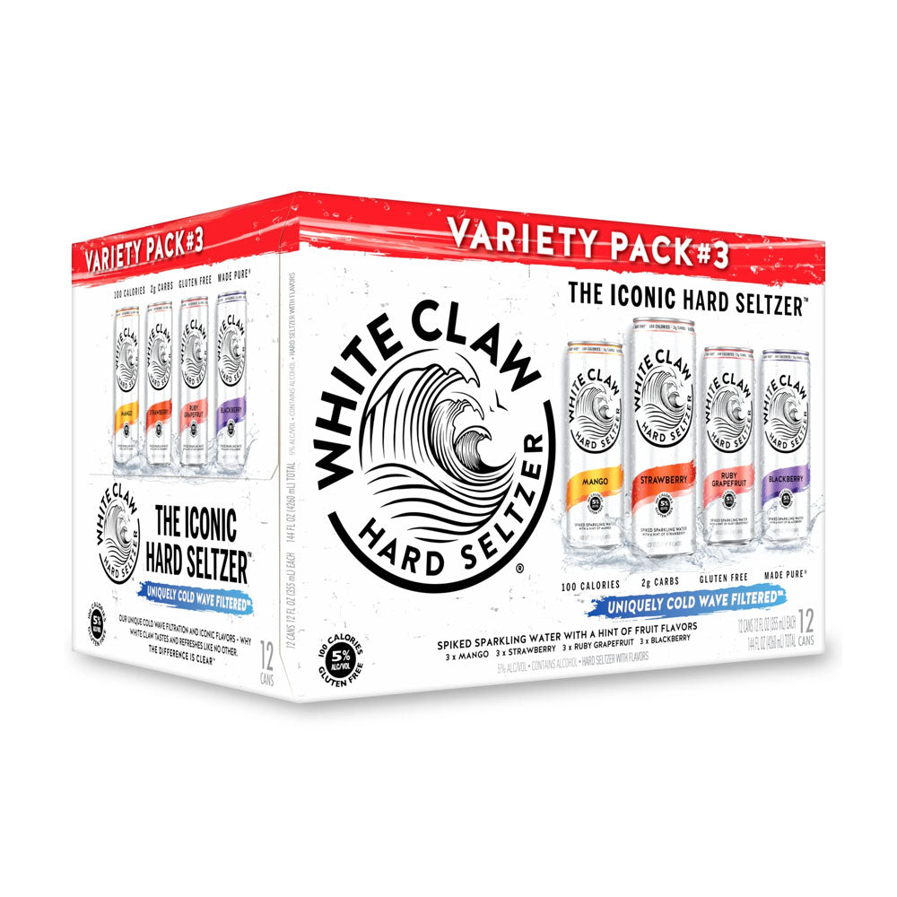 White Claw Hard Seltzer Variety 12pk - 12 oz Cans