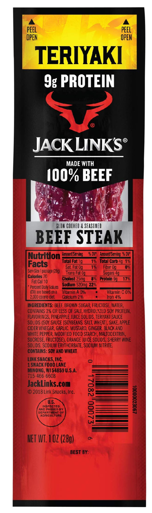 Jack Links Premium Cuts Beef Steak, Original 1 oz image 0