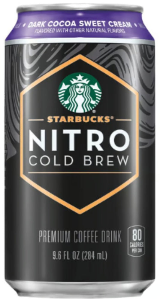 Starbucks Nitro Dark Cocoa Sweet Cream  9.6oz image 0