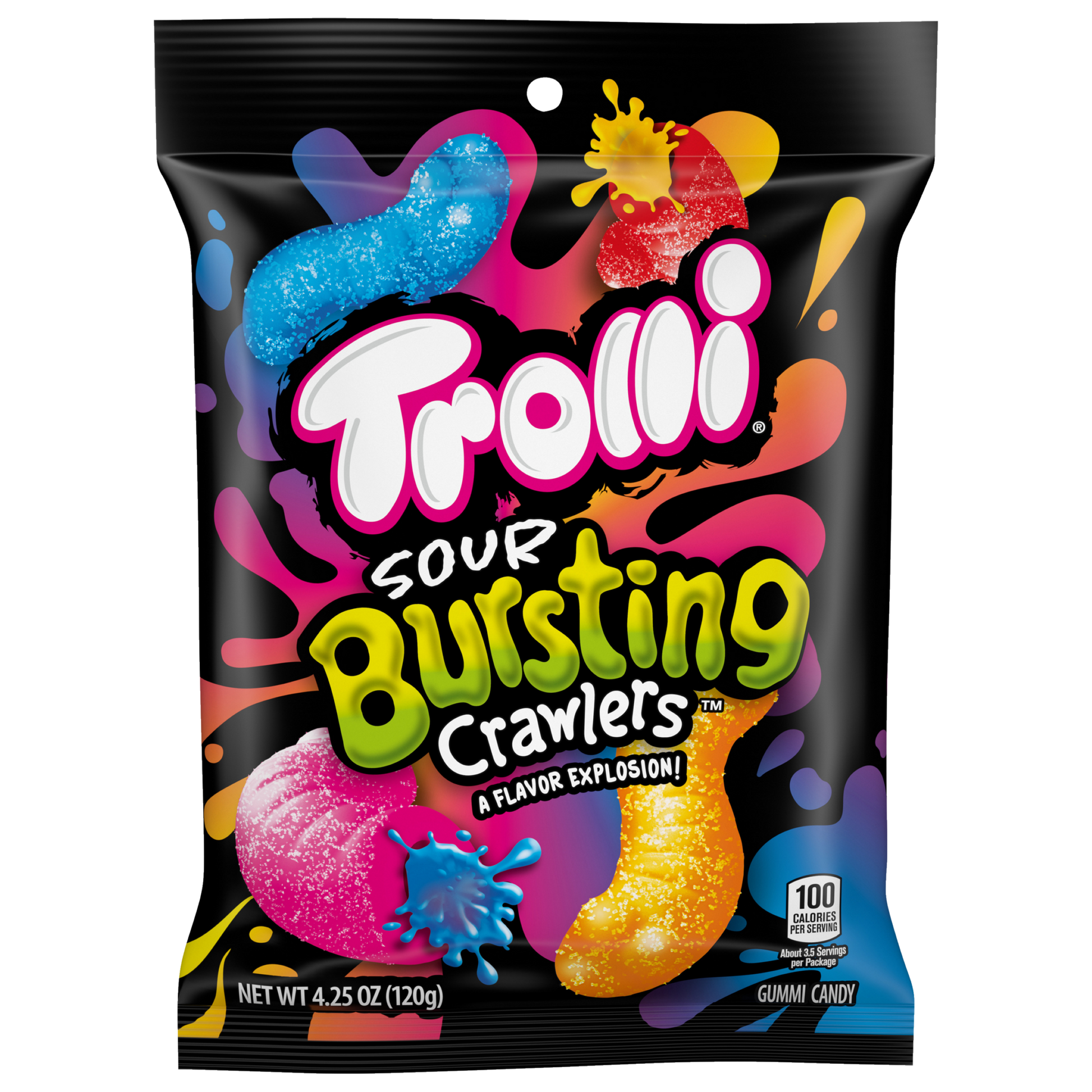 Trolli Sour Bursting Crawlers Gummy Candy  4.25 oz image 0