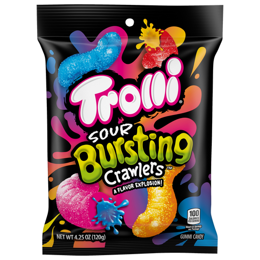 Trolli Sour Bursting Crawlers Gummy Candy  4.25 oz image 0