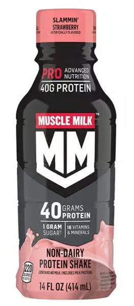 Muscle Milk Slammin Strawberry Shake 14oz image 0