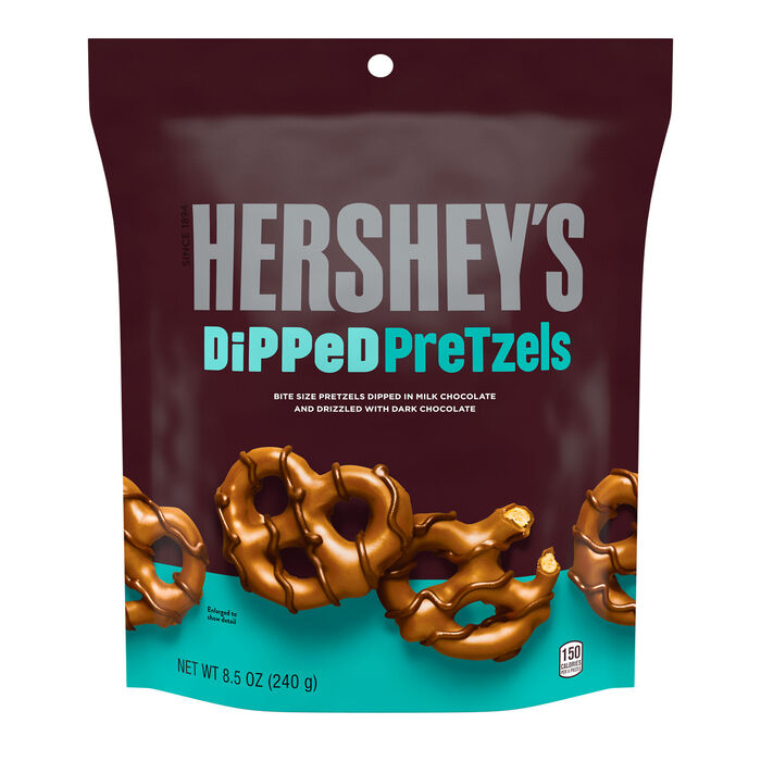 HERSHEY'S Milk Chocolate Dipped Pretzels 8.5 oz image 0