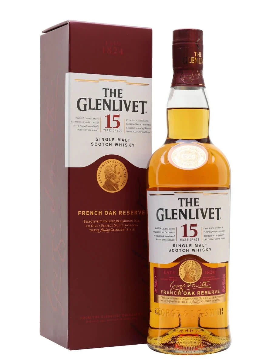 The Glenlivet Scotch Single Malt Whiskey 15 Year French Oak Reserve 750ml image 0