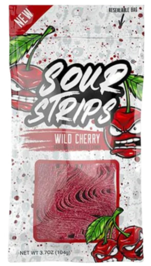 Sour Strips Wild Cherry 3.7 oz image 0