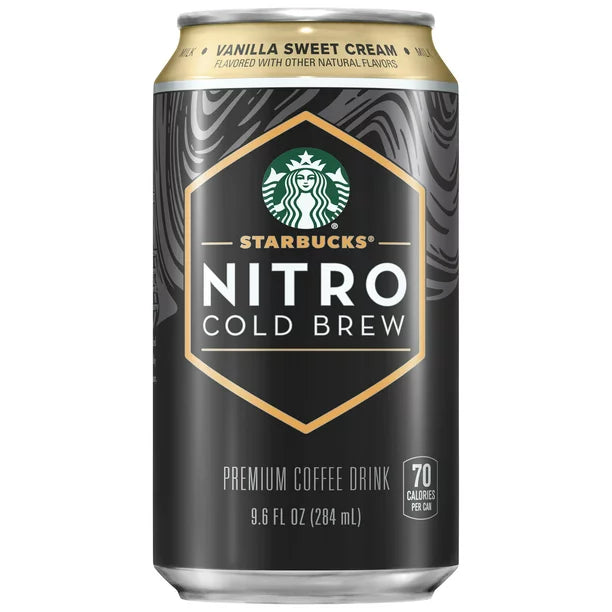 Starbucks Nitro Cold Brew Vanilla Sweet Cream Premium Coffee Drink  9.6oz image 0