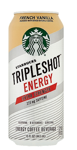 Starbucks Tripleshot Energy Coffee Beverage Extra Strength Caramel 15oz image 0