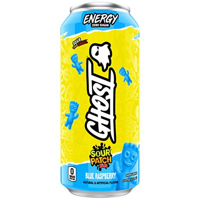 Ghost Energy Sour Patch Blue Ras 16oz image 0