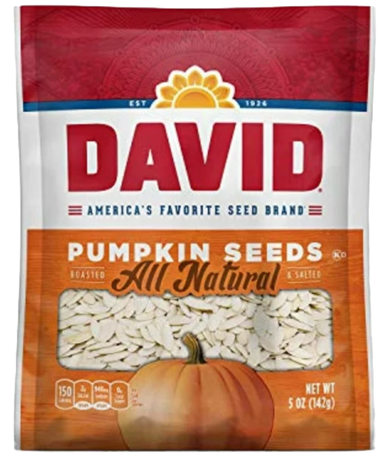 David Roasted and Salted Pumpkin Seeds 5 oz image 0