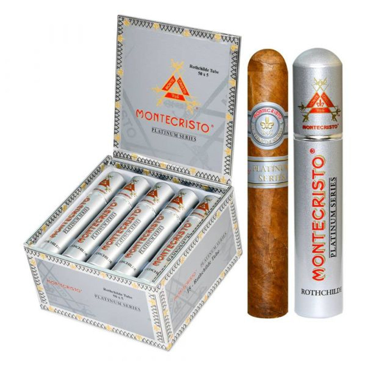 Montecristo Platinum Rothchilde Tube Single image 1